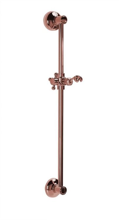 ANTEA drążek prysznicowy z suwakiem, 570mm, różowe złoto