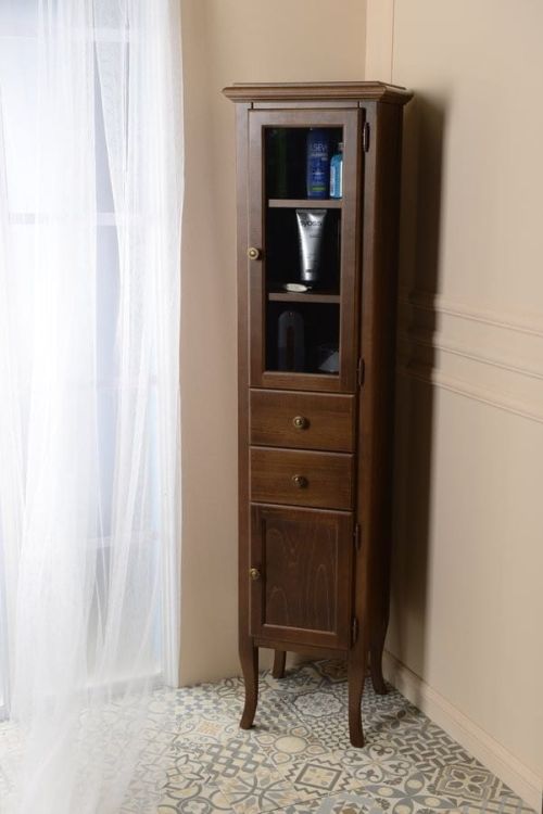 RETRO szafka wysoka 40x170x36cm, buk, prawa