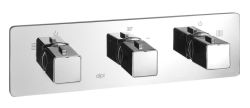 NOTOS bateria prysznicowa podtynkowa, termostatyczna, 3-funkcje,chrom