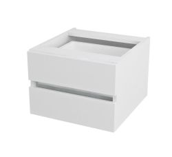 AVICE 2 szuflada 45x30x48cm, biała