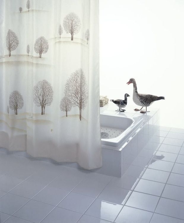 PARK zasłonka prysznicowa 180x200cm, polyester