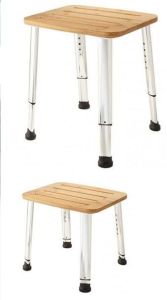 Taboret łazienkowy, bambus