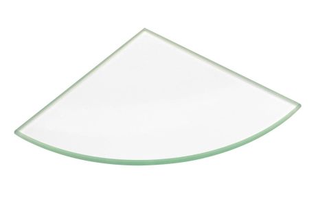 Przejdź do produktu Półka narożna 200x200x8mm, szkło czyste