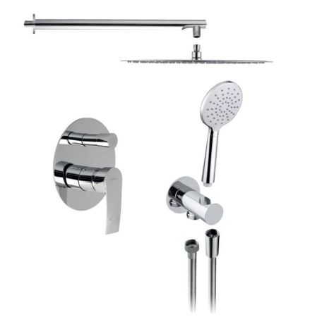 Przejdź do produktu TREVIA zestaw prysznicowy z baterią podtynkową, 2 funkcje, chrom