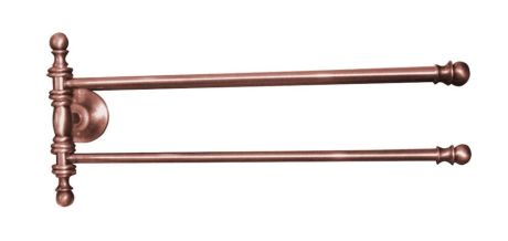 Przejdź do produktu PERLA obrotowy wieszak na ręczniki podwójny 390mm, różowe złoto