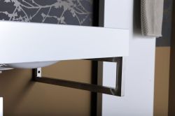 Wieszak 490x150x30mm, stal nierdzewna szczotkowana, 1 szt