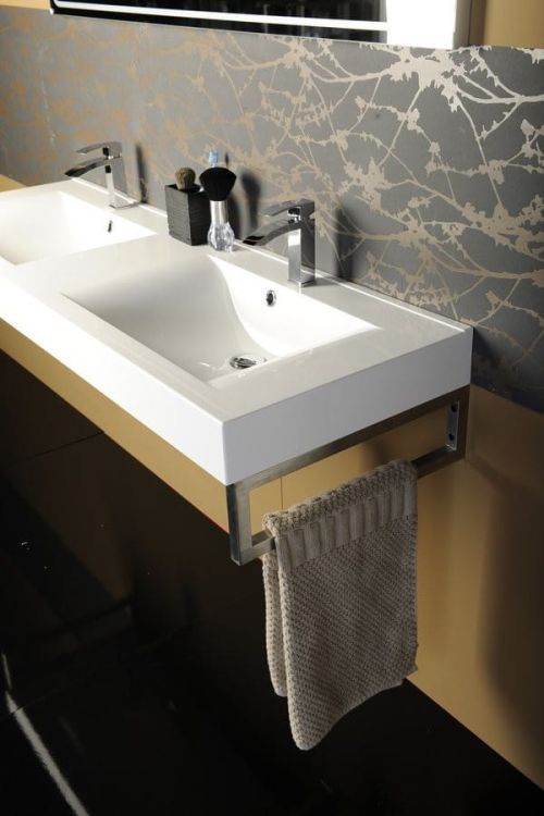 Wieszak 490x150x30mm, stal nierdzewna szczotkowana, 1 szt