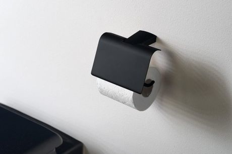 Przejdź do produktu ZEN wieszak na papier toaletowy z klapką, czarny