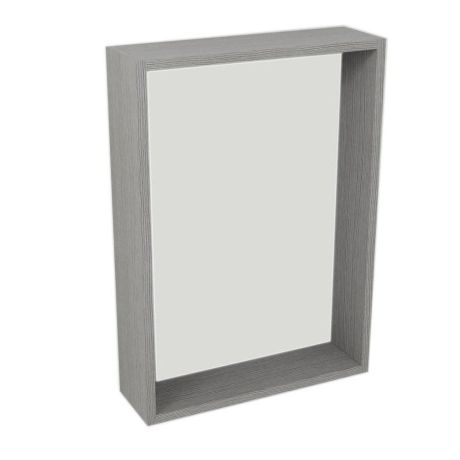 Przejdź do produktu RIWA lustro z oświetleniem LED 50x70x15 cm, dąb srebrny