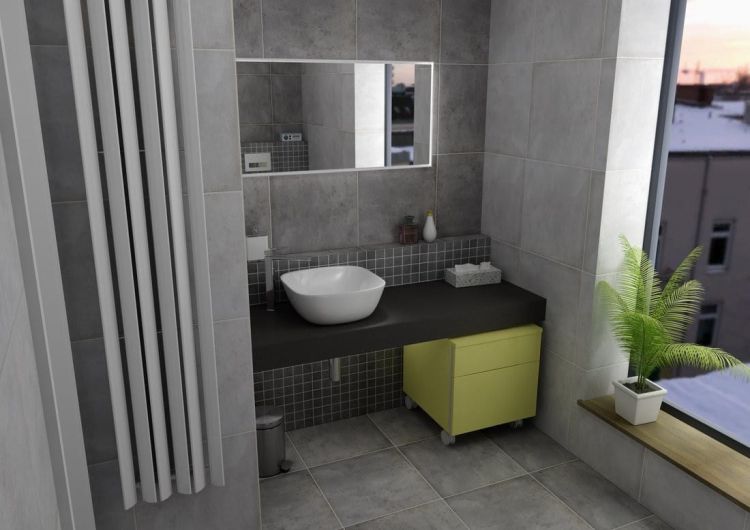 KIRA blat ceramiczny 210x50 cm, wariant F