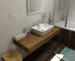 KIRA blat ceramiczny 140x50 cm, wariant C