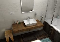 KIRA blat ceramiczny 240x50 cm, wariant C