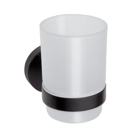 Przejdź do produktu X-ROUND BLACK wisząci kubek, szkło mleczne, czarny mat