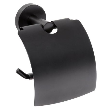 Przejdź do produktu X-ROUND BLACK wieszak na papier toaletowy z przykrywką, czarny