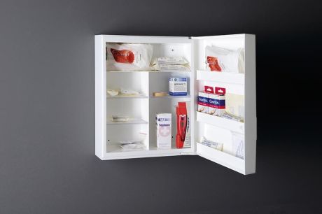 Przejdź do produktu SIEPER apteczka domowa 35x45x15cm, biały plastik