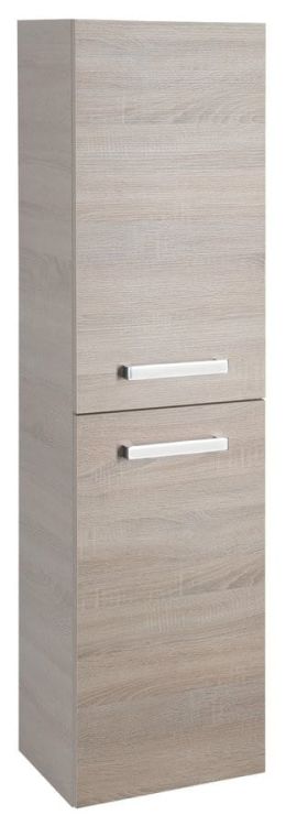 VEGA Szafka wysoka z koszem 40x150x31cm, dąb platin
