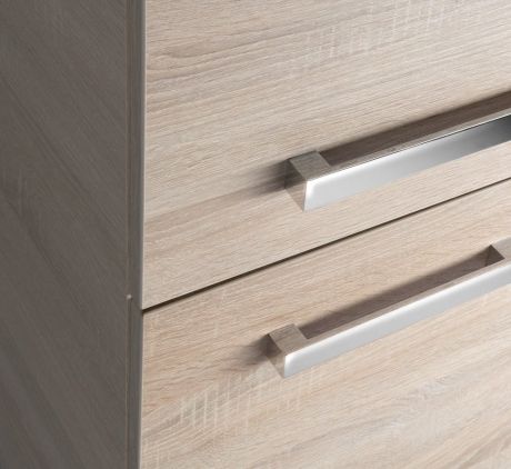 Przejdź do produktu VEGA słupek wysoki z koszem na bieliznę 40x150x31cm, dąb platin