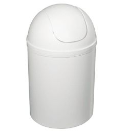 Uchylny kosz na śmieci, 5 l, plastik, biały