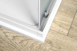 ALAIN kabina prysznicowa narożna, 900x900mm, szkło BRICK