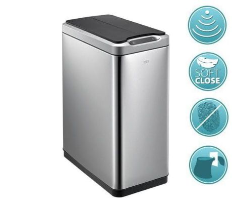 Przejdź do produktu PHANTOM kosz na śmieci s czujnikiem 20l, Soft Close, st. nierdzewna szczotkowana