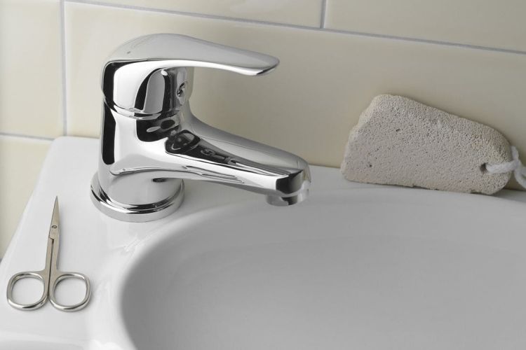 AQUALINE 40 bateria umywalkowa dźwigniowa, chrom