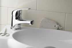 AQUALINE 40 bateria umywalkowa dźwigniowa, chrom