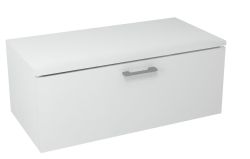 MAKALA schowek z pokrywą 89,5x35x45,2 cm, biały