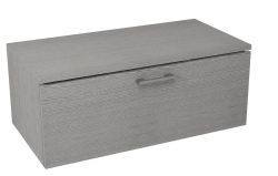 MAKALA schowek z pokrywą 89,5x35x45,2 cm, dąb srebrny