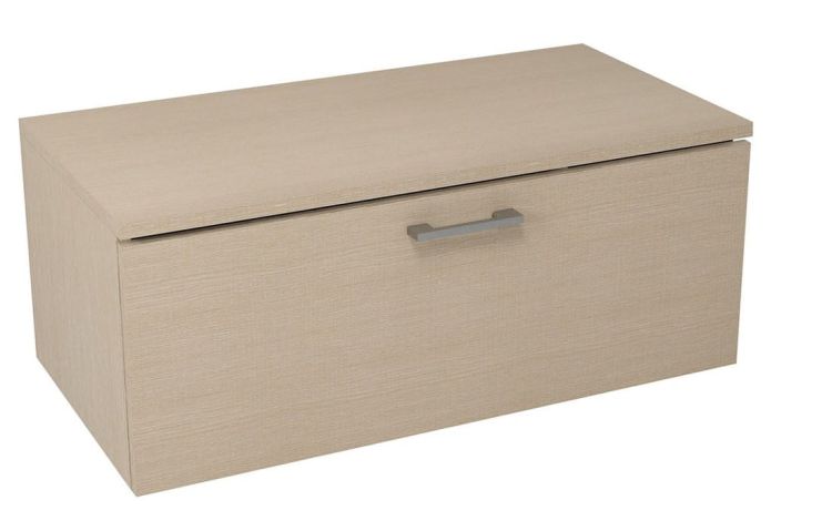 MAKALA schowek z pokrywą 89,5x35x45,2 cm, dąb wenecki