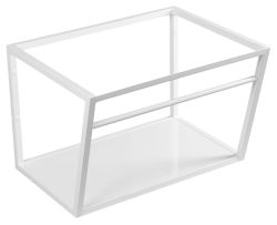 SKA Wspornik umywalki 600x400x460mm, biały matowy, z MDF półką biała