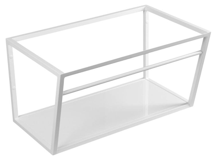 SKA Wspornik umywalki 750x400x460mm, biały matowy, z MDF półką biała