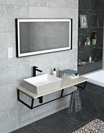 Przejdź do produktu SKA konsola pod umywalkę, 1200x200x460mm, czarny mat