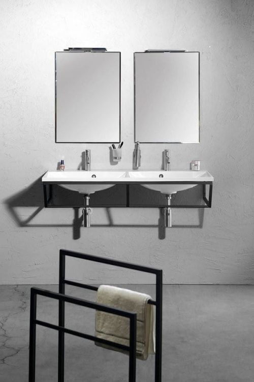 SKA Wieszak na ręcznik, 550x790x200mm, biały matowy