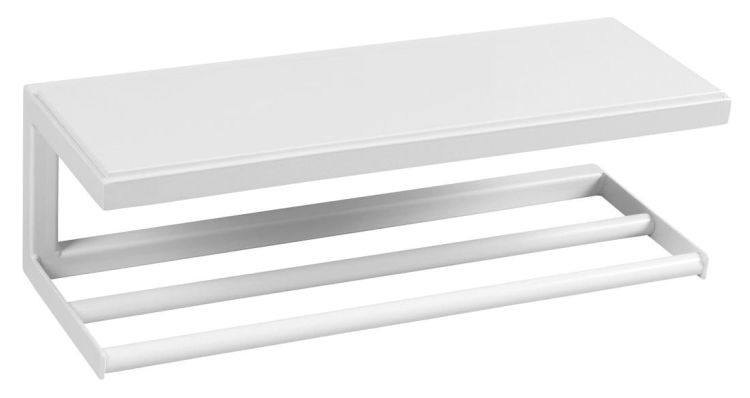 SKA Półka ścienna biała matowa 450x140x160mm z MDF półką biała