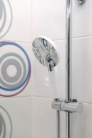 Przejdź do produktu LIAM zestaw prysznicowy z baterią termostatyczną i półką, chrom