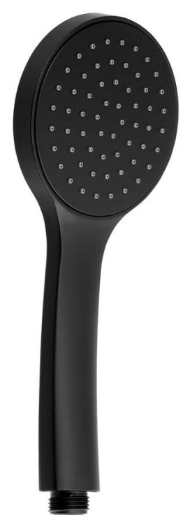 Rączka prysznicowa, 1 funkcja, średnica 102mm, ABS/czarna