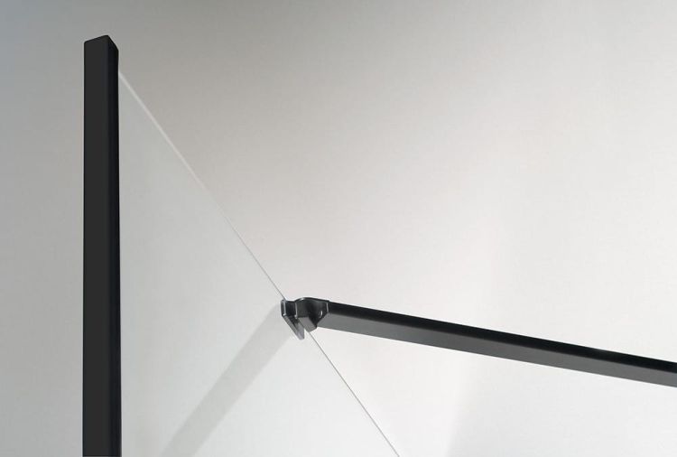 ZOOM LINE BLACK kabina prysznicowa narożna 900x900mm, szkło czyste