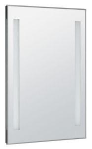 lustro z podświetleniem LED 50x70cm, przełącznik przyciskowy