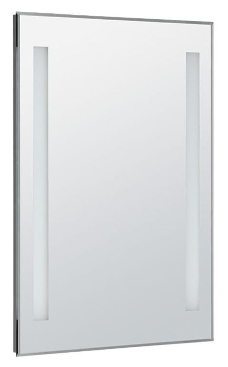 lustro z podświetleniem LED 50x70cm, przełącznik przyciskowy