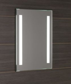 lustro z podświetleniem LED 50x70cm, przełącznik przyciskowy