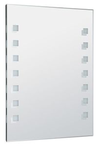 lustro z podświetleniem LED 60x80cm, przełącznik przyciskowy
