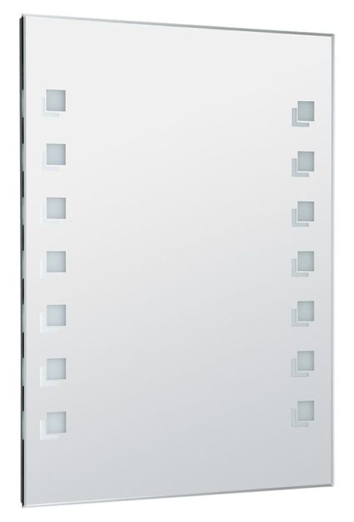 lustro z podświetleniem LED 60x80cm, przełącznik przyciskowy