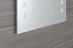 lustro z podświetleniem LED 60x80cm, przełącznik przyciskowy
