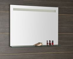 BRETO lustro z półką z podświetleniem LED 800x608mm