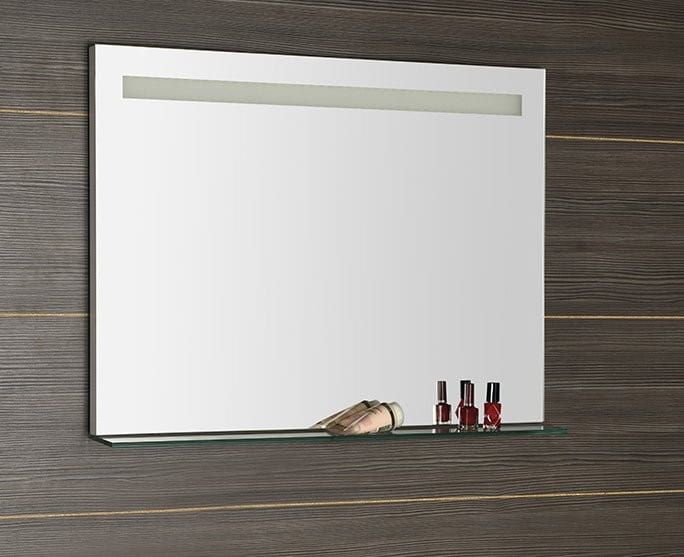 BRETO lustro z półką z podświetleniem LED 800x608mm
