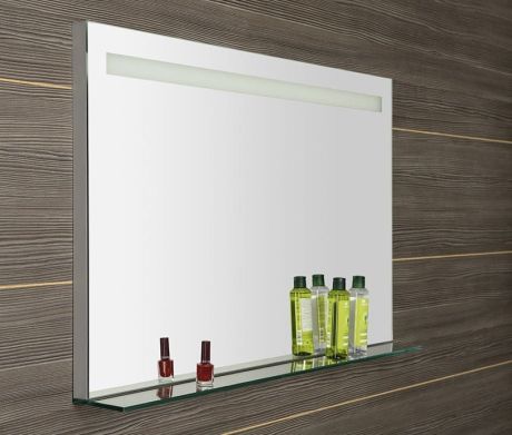Przejdź do produktu BRETO lustro z oświetleniem LED i półką 100x60,8cm
