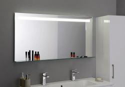 BRETO lustro z półką z podświetleniem LED 1200x608mm