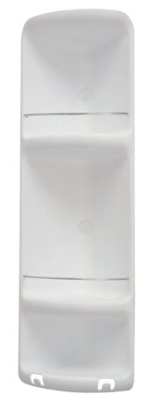 Przejdź do produktu CAESAR półka narożna potrójna, 226x710x160 mm, ABS/biały