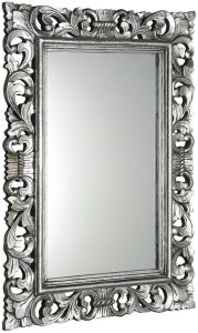 SCULE Lustro w ramie, 80x120cm, srebro Antique