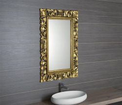 SCULE Lustro w ramie, 80x120cm, złoto